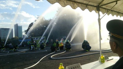 本日、新宿区内消防団合同点検が開催されました。