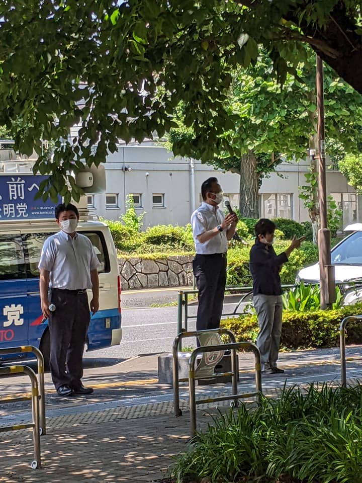 塩田参議院議員の街頭演説会