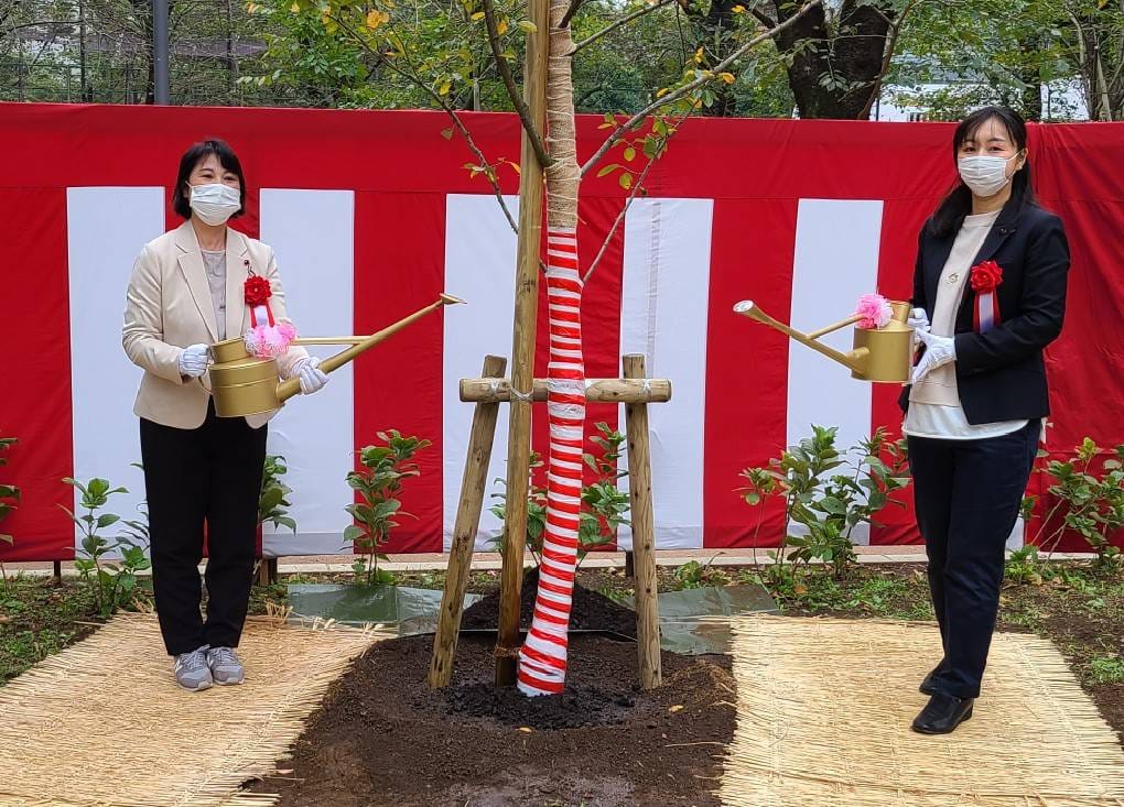 花園小学校の避難訓練に参加